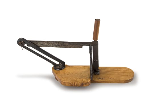 A James Oakley bread cutter, Sheffield, early 20th century