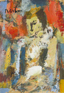 Carl Büchner; Pensive Clown