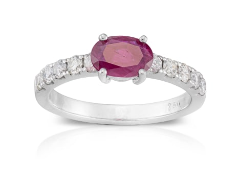 Ruby and diamond ring