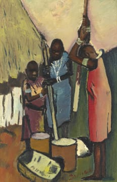 Pranas Domsaitis; Stamping Maize