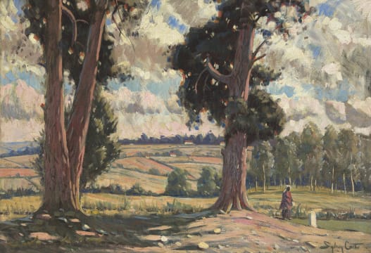 Sydney Carter; Landscape with Gum Trees