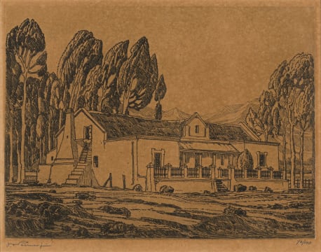 Jacob Hendrik Pierneef; Farmhouse in Tulbagh