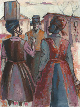 Gerard Sekoto; Group Talking
