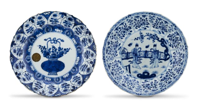 A Chinese blue and white plate, Qing Dynasty, Kangxi period, 1662-1722