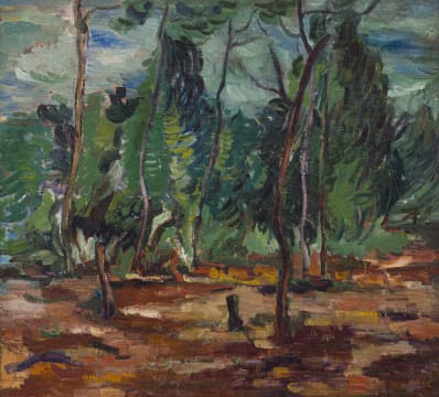 Wolf Kibel; Landscape with Trees