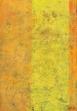 Bill Ainslie; Yellow and Orange Abstract