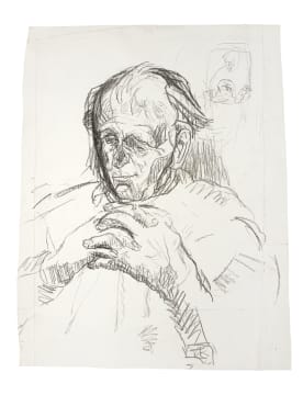 Albert Adams; Man with Folded Hands