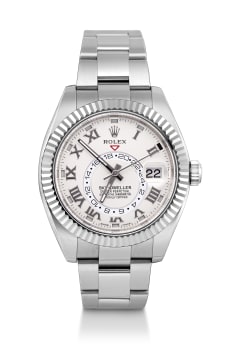 Rolex; Gentleman's 18ct white gold 'Sky-Dweller' Rolex Oyster Perpetual wristwatch, Ref number: 3269395, circa 2013