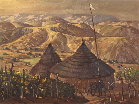 Nils Andersen; Landscape with Rondavels