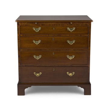 A George III mahogany chest of drawers