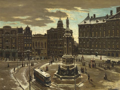 Tinus de Jongh; De Dam, Amsterdam