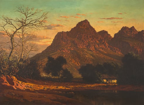 Tinus de Jongh; Mountain Landscape