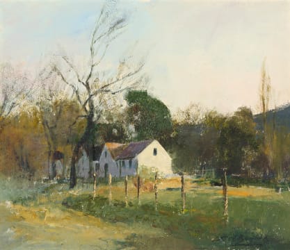 Errol Boyley; Cottage Amongst Trees