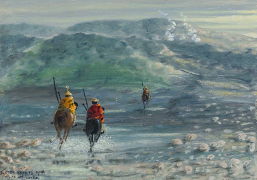 John Koenakeefe Mohl; Horsemen, Lesotho Mountains