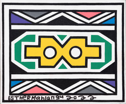 Esther Mahlangu; Ndebele Composition, 2022