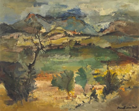 Paul du Toit; Landscape with Mountain Beyond