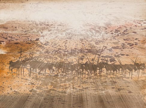 Gordon Vorster; Antelope in Desert Landscape
