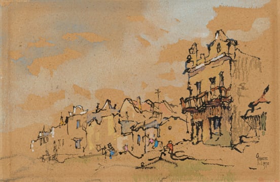 Gregoire Boonzaier; Street Scene