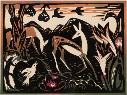 Walter Battiss; Birds and Buck