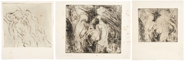 Albert Adams; Christ Taken Down from the Cross, three