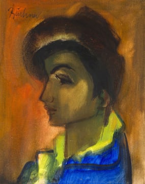 Carl Büchner; Portrait of a Boy