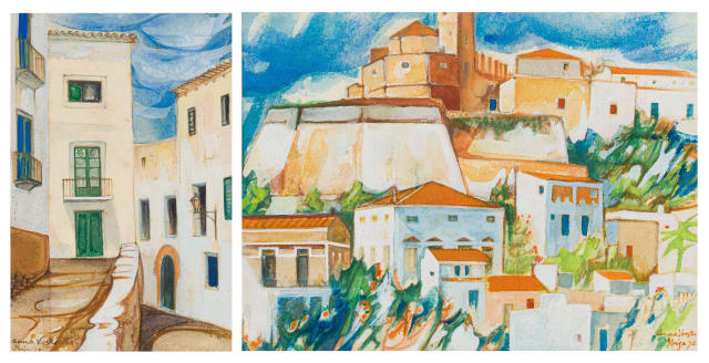 Anna Vorster; The Narrow Lanes of Ibiza; Ibiza Citadel, two