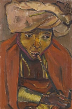 Irma Stern; Pondo Vrou met Pyp (Pondo Woman with Pipe)
