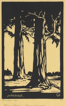 Jacob Hendrik Pierneef; Bloekombome (Eucalyptus trees) (Nilant 77)