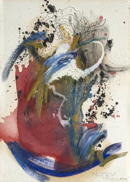 Christo Coetzee; Abstract Vase and Rose