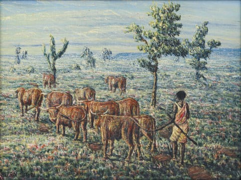 Mmakgabo Mmapula Helen Sebidi; The Herdboy to the Field (Near Skilpadfontein N.TVL)