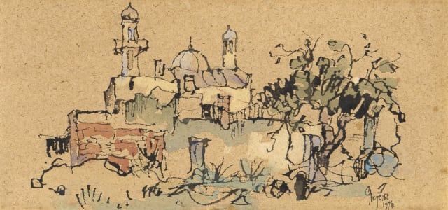Gregoire Boonzaier; Moskee, Chapel Straat (Mosque, Chapel Street)
