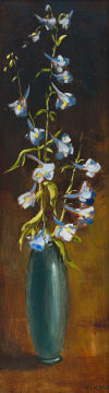 Otto Klar; Larkspurs in a Vase