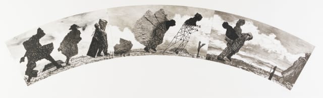 William Kentridge; Baggage I, Baggage II, Baggage III