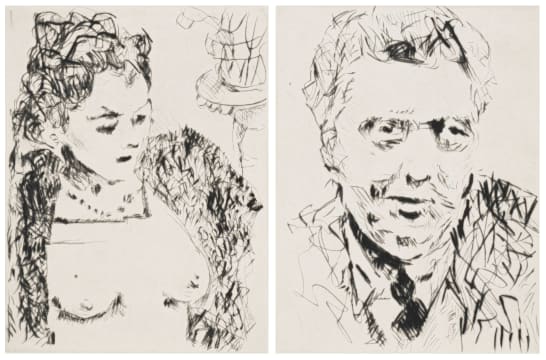 William Kentridge; Lulu 2, Alban 4, two
