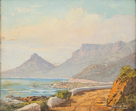 Gabriel de Jongh; Hout Bay from Chapman's Peak