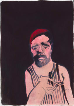 Stephen Allwright; Man Smoking, Levitating Nude, recto verso