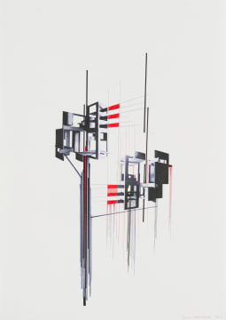 Beth Diane Armstrong; Abstract with Red