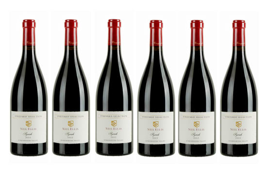 Neil Ellis Wines; Vineyard Selection Jonkershoek Valley Syrah; 2003; 6 (1 x 6); 750ml