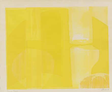 Lionel Abrams; Yellow Abstract