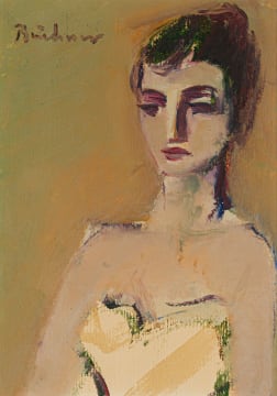 Carl Büchner; Portrait of a Woman