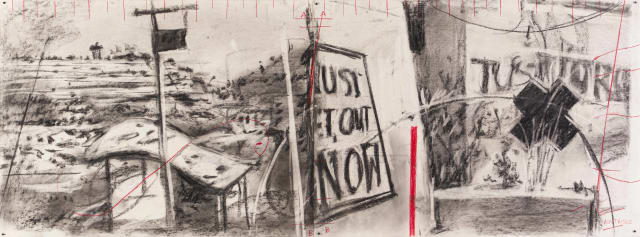 William Kentridge; Untitled (Drawing from Other Faces)