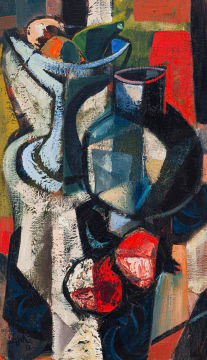 Hennie Niemann Jnr; Still Life with Pomegranates