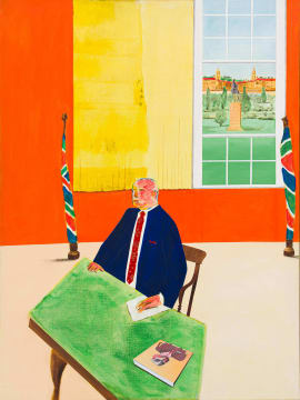 Sam Nhlengethwa, Robert Hodgins and Tony Head; Halls of Power