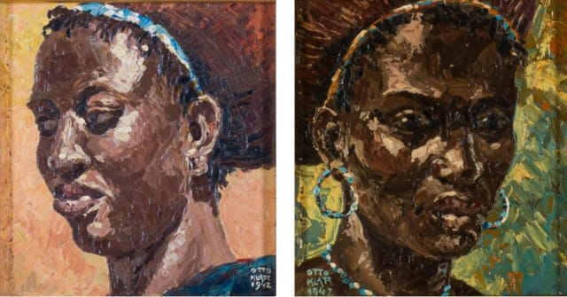Otto Klar; Portrait of an African Woman, two