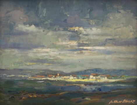 Johannes Oldert; View of Coastal Village