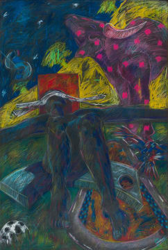 Jo Rogge; Figure with a Bull