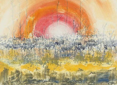 Gordon Vorster; Zebra With Sunrise