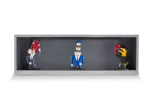 Norman Catherine; Totem Figures, four