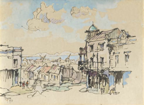 Gregoire Boonzaier; Table Bay from District Six CTown (sic)