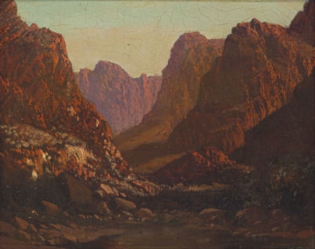 Tinus de Jongh; Mountain Landscape